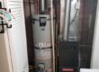 new Bradford White 50 gallon gas water heater installed after tank failure