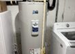 new 50 gallon electric water heater installed with descaler system in Coeur d'Alene home