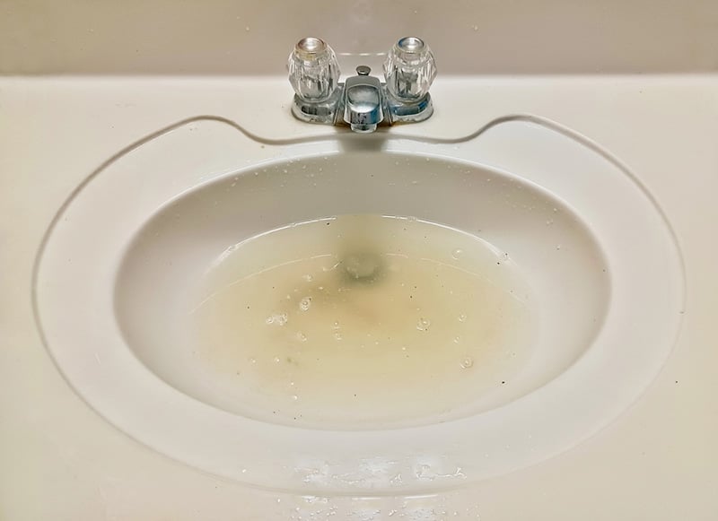 clogged sink