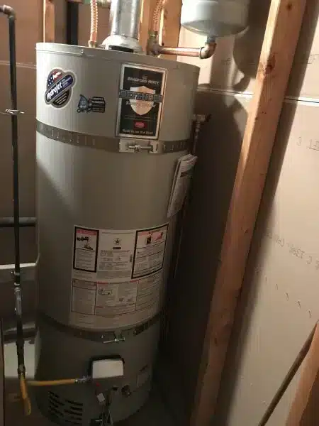 new 50 gallon gas water heater installed in Liberty Lake home