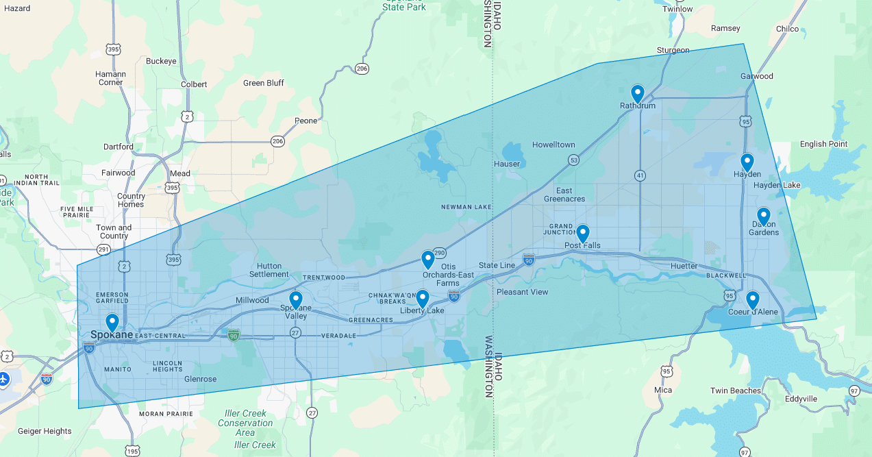 plumbing service area