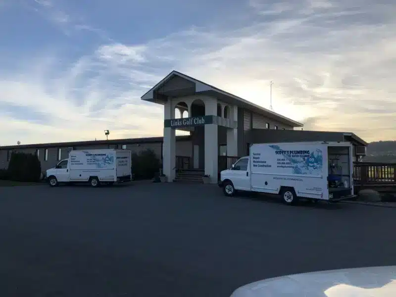 sewage-backup-response-post-falls Commercial building sewage backup caused by clogged sewer line in Post Falls