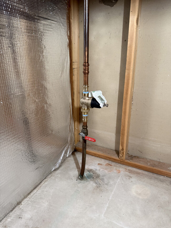 spokane-prv-water-main-installation pressure reducing valve installed on residential water main in Spokane