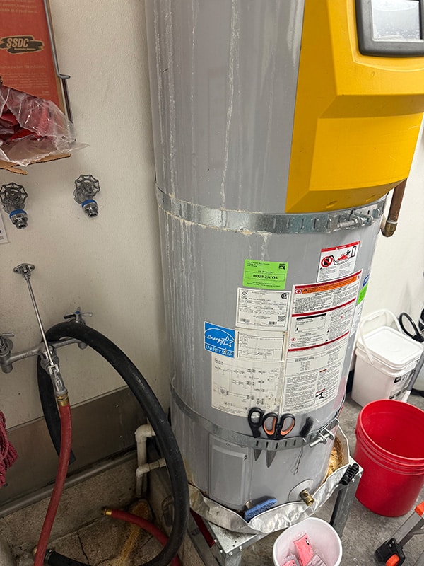 water heater leak