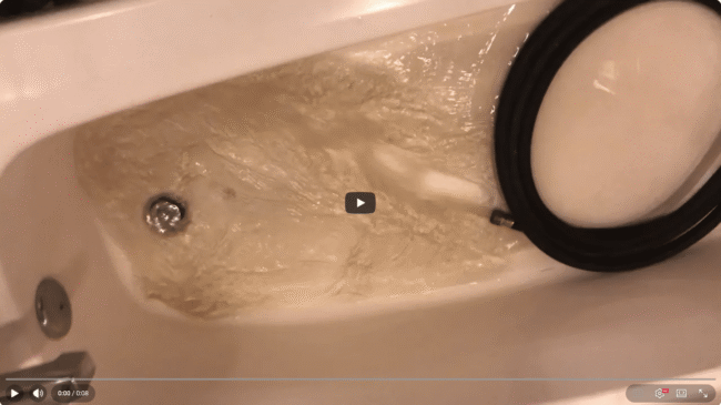 Heavy sediment draining from residential water heater in Hayden Idaho